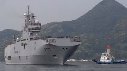 French amphibious carrier visits Japan ahead of Pacific show of power