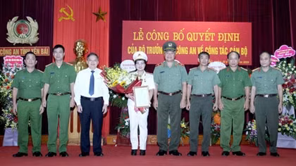 Yen Bai Provincial Police Department has new female deputy director
