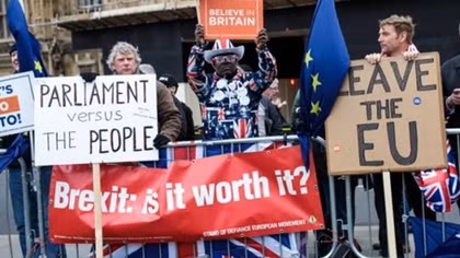 UK parliament to vote on Brexit delay, PM seeks to revive her deal