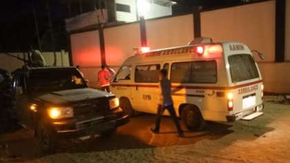 At least 20 people being held hostage in Somalia's capital after suicide bomb attack