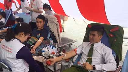 Students of People's Police Academy active in Voluntary Heart 2016