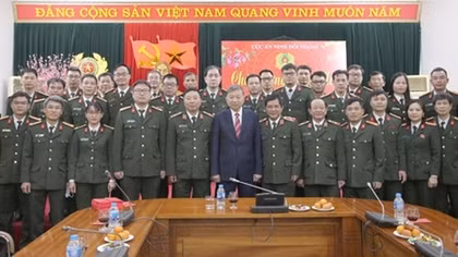 Minister To Lam checks task performances of External Security Department