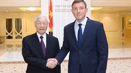 Party leader meets deputy speaker of Russian Federation Council