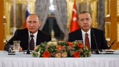 Russia and Turkey sign gas deal, seek common ground on Syria as ties warm