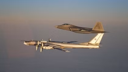 U.S. fighter jets intercept Russian bombers in international airspace off Alaska
