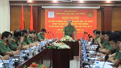 Ministry of Public Security review logistic and technique preparations for APEC 2017