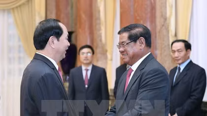 President lauds Vietnam-Cambodia security ties