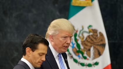 Mexico president joins political foes to blast Trump border plan