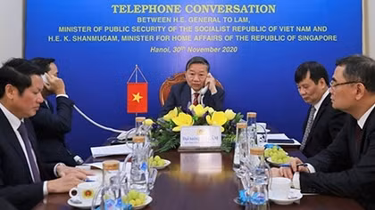 Minister To Lam makes phone call to Singaporean counterpart