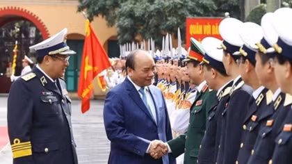 PM inspects combat readiness of Naval High Command