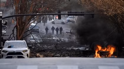 Motor home explodes in Nashville, possible human remains found near site