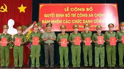 An Giang Police completes building of communal police force