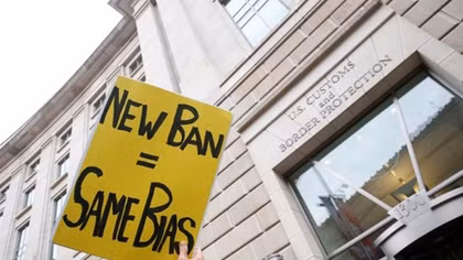 Trump's revised travel ban dealt first court setback