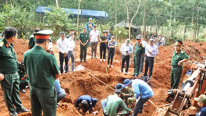58r sets of remains of martyrs collected in Binh Phuoc