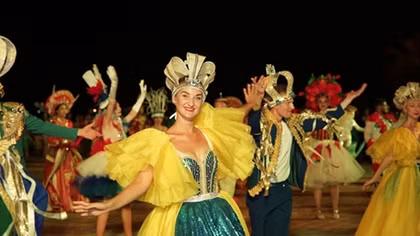Street carnival show light up Danang's streets