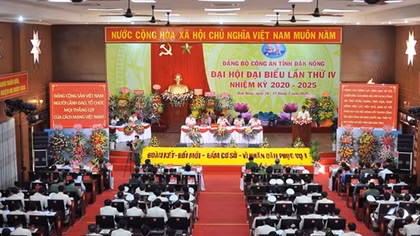 Dak Nong Police hold Party Congress for 2020 – 2025 term