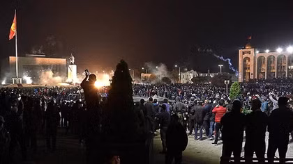 Opposition in Kyrgyzstan claim power after storming government buildings