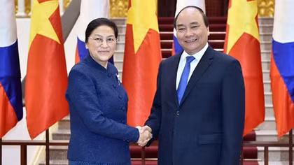 PM receives Lao National Assembly Chairwoman