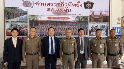 Deputy Minister Nguyen Van Thanh works with Thai partners and makes field trip to Golden Triangle 