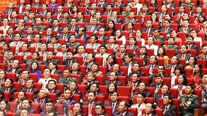 Congress delegates discuss documents on third working day