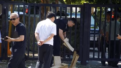 Blast outside U.S. embassy in China injures suspect