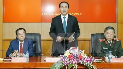 President offers Tet greetings to Ministry of Public Security's affiliates