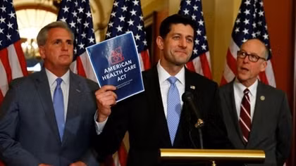 Conservatives rebel against Trump-backed Republican healthcare plan