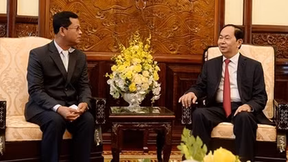 President Tran Dai Quang receives Lao Deputy Minister of Public Security