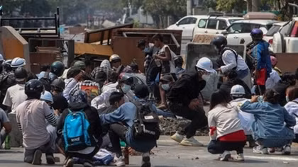 Nearly 40 killed in violent day of protests against Myanmar coup, U.N. envoy says