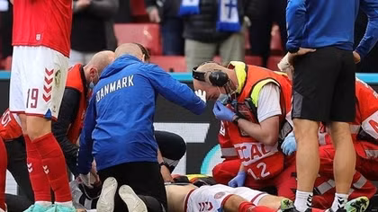 Denmark’s Christian Eriksen collapses during Euro 2020 match against Finland