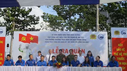 Binh Duong police launch campaign to drastically prevent drugs 