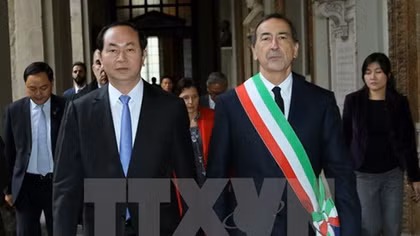 President meets Italy’s Milan city, Lombardy region’s leaders