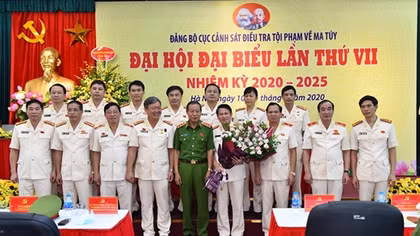 Counter Narcotics Police Department holds 7th Party Congress 