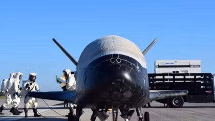 Air force's X-37B space plane lands in Florida after record-breaking secret mission