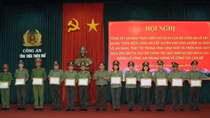 Thua Thien Hue Police reviews 10 years of implementation of the MPS’s Directive No.3
