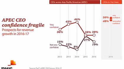 Half of Vietnamese CEOs confident about next 12 months