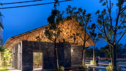 A beautiful communal house rises from rubble in north Vietnam