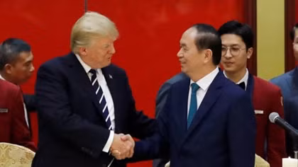 President Trump called President Quang “a great friend of the United States” 