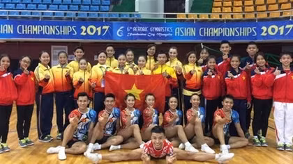 Vietnam dominates the 2017 Asian Aerobic Gymnastics Championships 