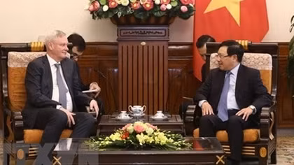 Deputy PM Pham Binh Minh receives Russian deputy foreign minister