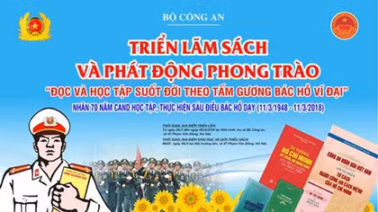 Book exhibition "70 years of Public Security Forces’ studying and following Uncle Ho's Six Teachings" to open in Hanoi