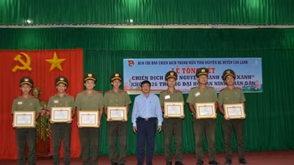 Students of Public Security University contribute 6,000 working days to people in Dong Thap