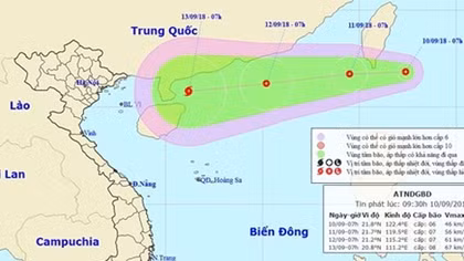 Tropical low pressure system to form over Truong Sa archipelago