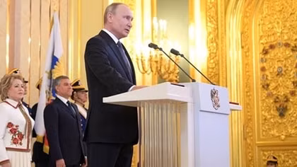 Vladimir Putin sworn in for fourth term in Kremlin ceremony