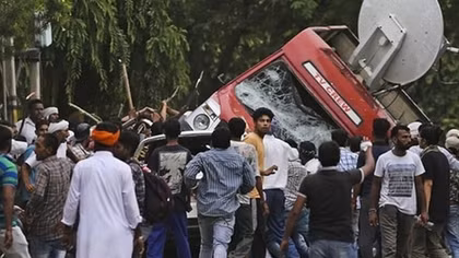 India detains hundreds, cancels more than 300 trains after deadly 'godman' protests