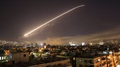 U.S., Britain, France launch air strikes in Syria