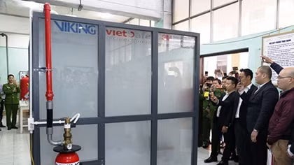 Fire Police introduce Fire-fighting system Novec 1230