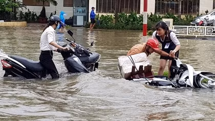 Tropical depression brings floods to northern, central provinces