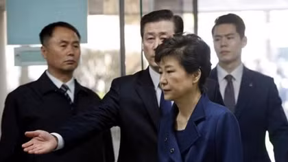 South Korea charges ousted leader Park and Lotte chief with bribery