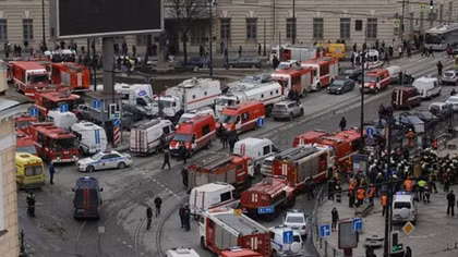 Blast in St. Petersburg metro station kills 9: authorities